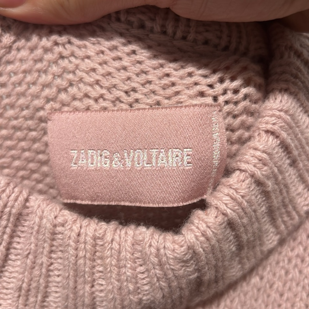 ZADIG & VOLTAIRE Alma Mon amour turtle neck merino wool sweater - Picture 2 of 9